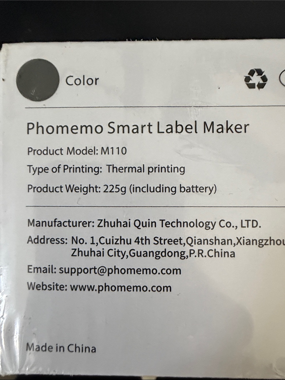 New in box black phomemo smart label maker. Brand new - Picture 4 of 4
